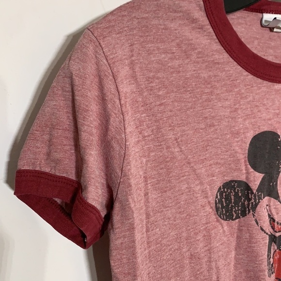 Disneyland resort Graphic Mickey Mouse vintage look ringer T-shirt Medium - Picture 2 of 8